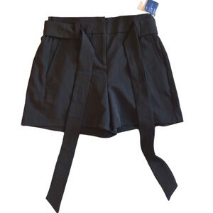 Apt. 9 High Waist Black Tie Shorts